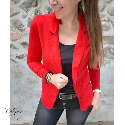 Vicky Red Blazer - Ofelia