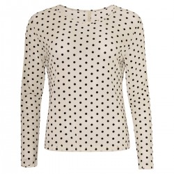 Gitte Mesh Creme Dot - Ofelia