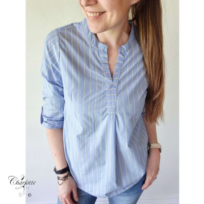 Simi Blouse Blue - Ofelia