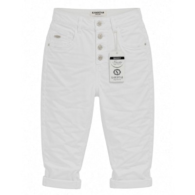 White Capri Jeans - Karostar