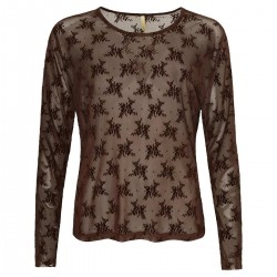 Gitte Mesh Brown Flower - Ofelia