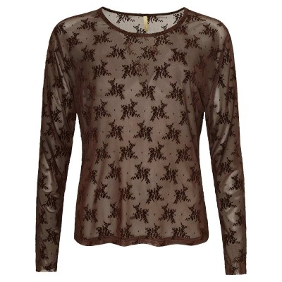 Gitte Mesh Brown Flower - Ofelia