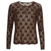 Gitte Mesh Brown Flower - Ofelia