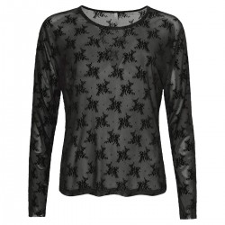 Gitte Mesh Black Flower - Ofelia