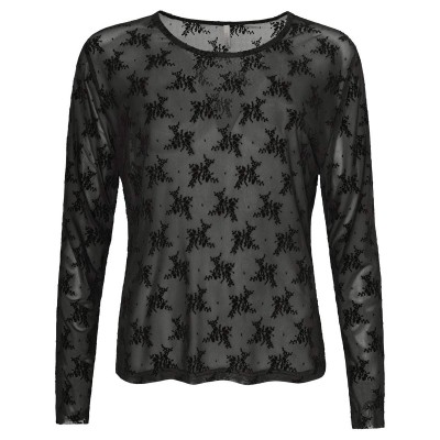 Gitte Mesh Black Flower - Ofelia