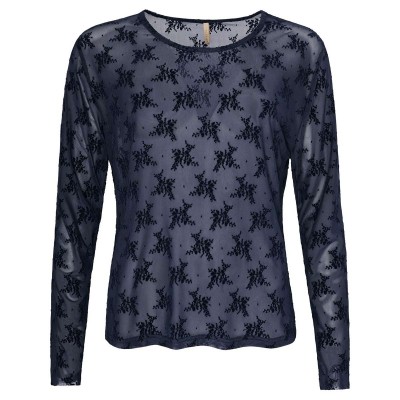 Gitte Mesh Navy Flower - Ofelia