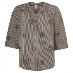 Ella Blouse Navy - Ofelia