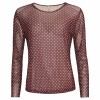 Gwen Mesh Bordeaux Dot - Ofelia