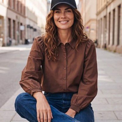 Lonnie Shirt Brown - Ofelia