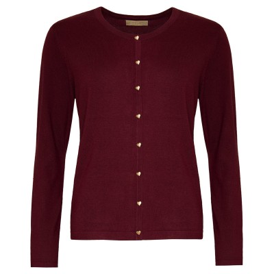 Fri Bordeaux Cardigan - Ofelia