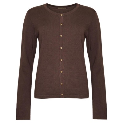 Fri Brown Cardigan - Ofelia
