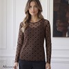 Gitte Mesh Brown Dot - Ofelia