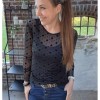 Gitte Mesh Black Dot - Ofelia